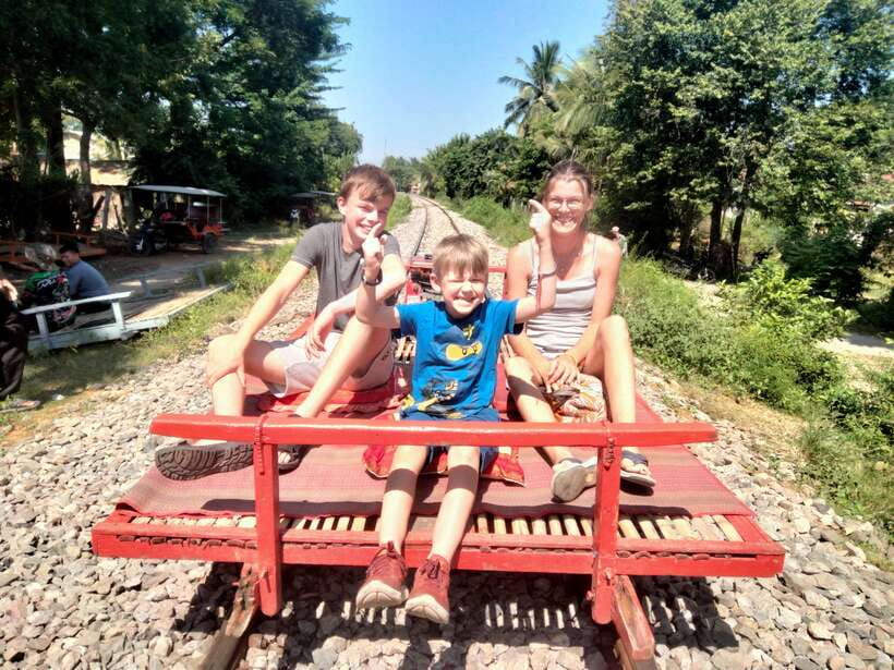 Afternoon Tour: Bamboo Train, Killing Cave &Bat Cave - Phnom Sampow hilltop: when the stories shift to Khmer Rouge prisons
