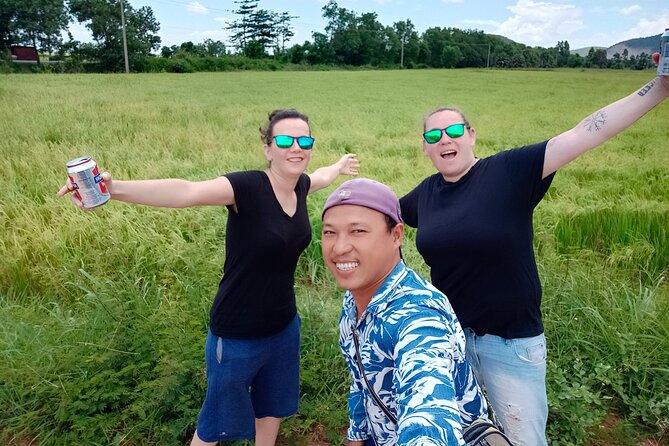 Afternoon Tour BambooTrain & Bat Cave - Sunset at 5:30 PM Over the Rice Fields