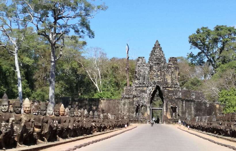 Angkor Wat by Vintage Jeep – Private Tour (Optional Sunrise) - Angkor Thom’s South Gate to Bayon: smiling stone faces and real terraces
