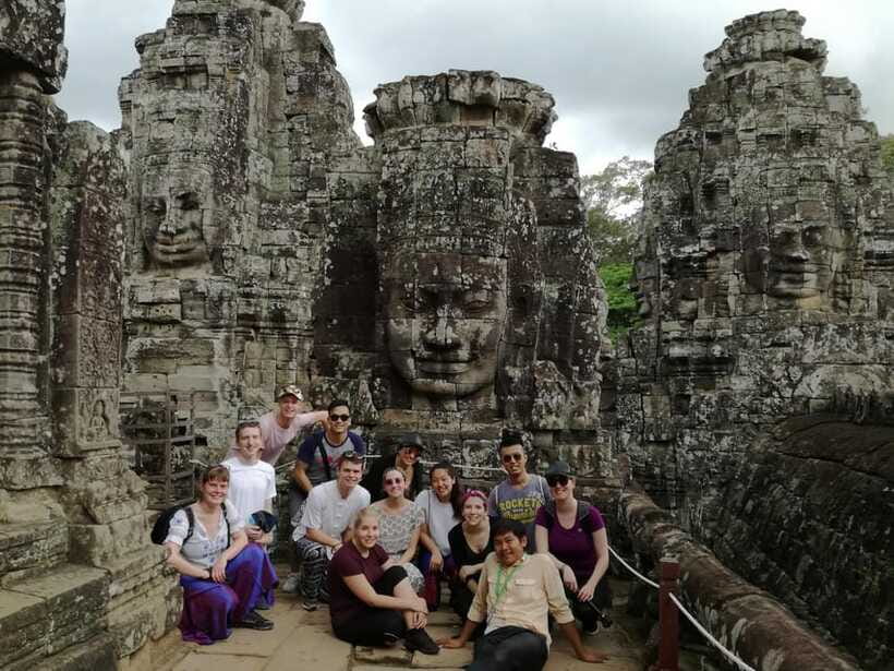 Angkor Wat Sunrise by Vintage Jeep – Private Tour - Angkor Thom and Bayon: the royal city scale and the smiling stone faces