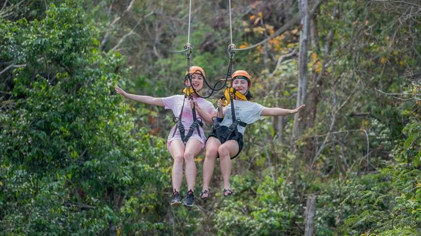 Angkor Zipline Eco-Adventure Canopy Tour - Abseil down to the ground, then an education trek back