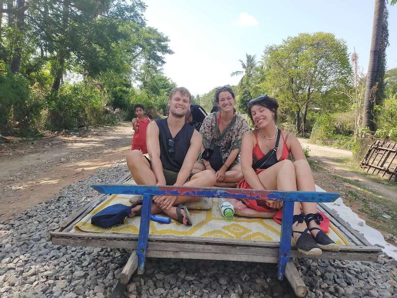 Battambang: Tuk-Tuk, Bamboo Train, Killing/Bat Caves, Sunset - Bamboo Train Time: A $5 Ticket Worth the Noise and Earplugs