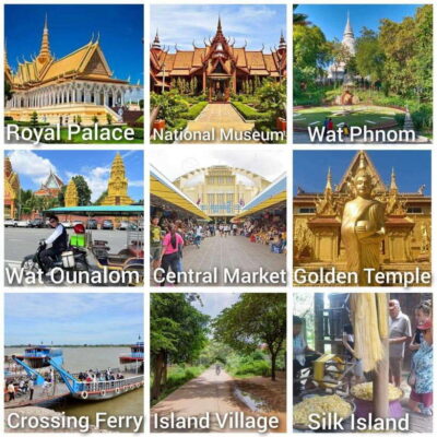 Phnom Penh: City & Silk Island Full or Half Day Tour - Independence Monument, Sihanouk Statue, and the Royal Palace area