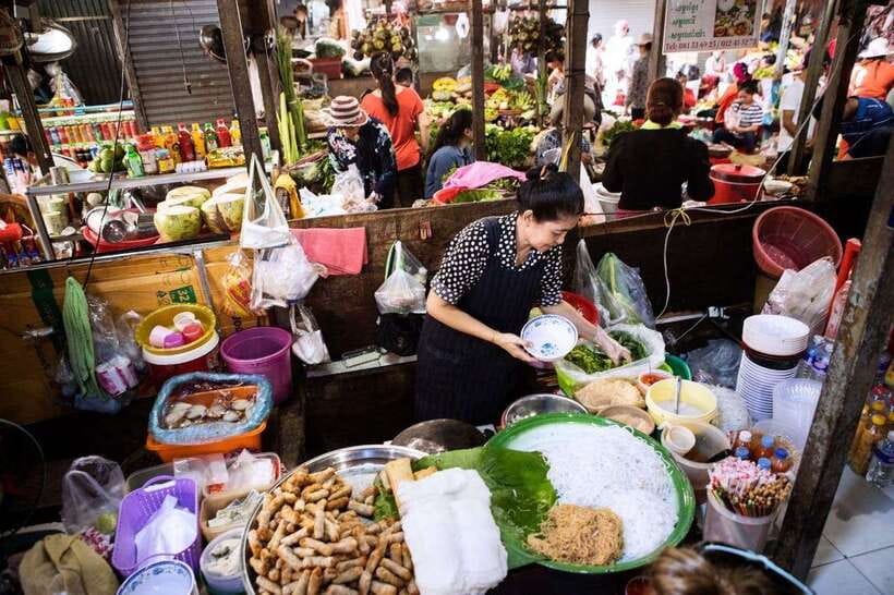 Phnom Penh | Food & Street Art Half Day Tour by Tuk Tuk - Entering Phnom Penh by Market First (Not After You’ve Had Your Fill)