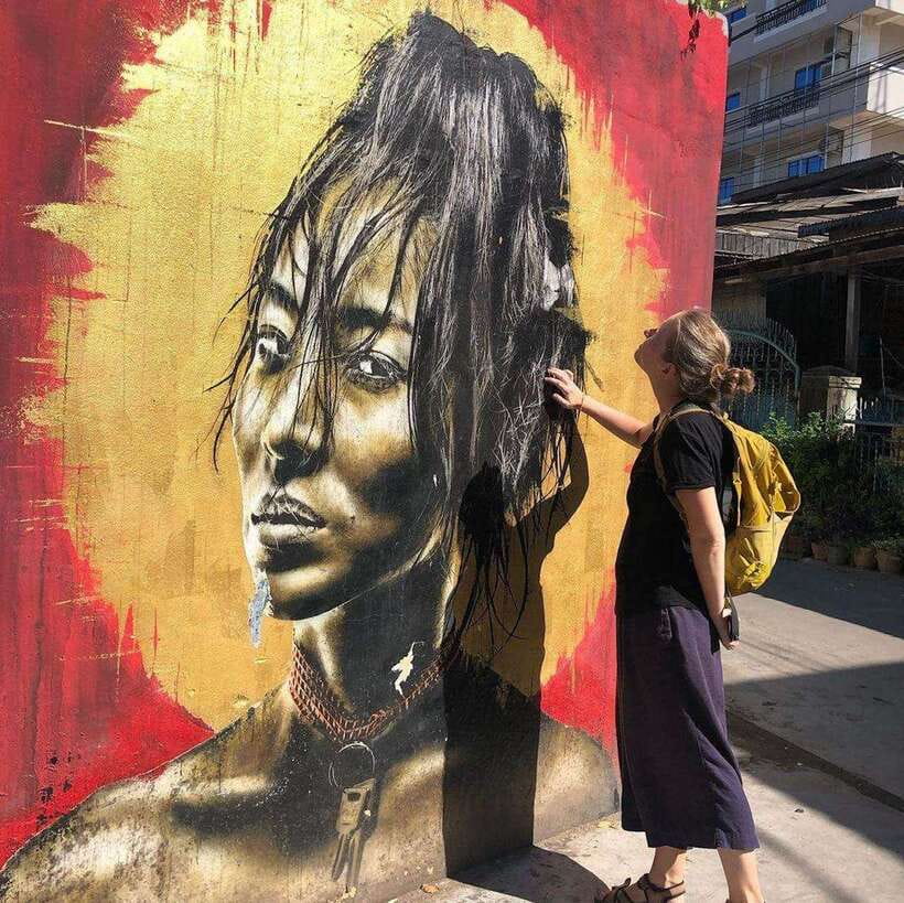 Phnom Penh | Food & Street Art Half Day Tour by Tuk Tuk - Sangkat Boeung Kak 1: Mural Hunting With Meaning, Not Just Photos