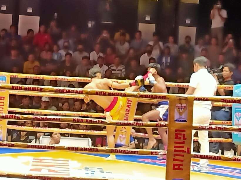 Phnom Penh: Live Khmer Traditional Boxing Tickets - Stepping into the ring after the final bout: freestyle photos and a good laugh