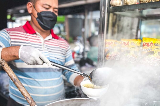 Phnom Penh Morning Market & Food Tour by Tuktuk - Includes All Food & Drinks! - Stop 1 to 2: coffee and noodles to kick off Khmer breakfast