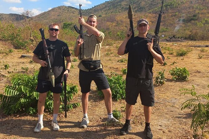 Phnom Penh Outdoor Shooting Range - Pickup and the air-con ride to the mountain base