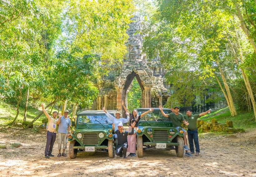 Siem Reap: Angkor Sunrise Jeep Tour / SUV Car Available - Ta Prohm Off the Roads: Jungle Texture and a More Adventurous Feel