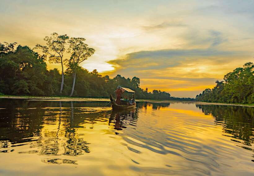 Siem Reap: Angkor Sunset Bike & Boat Tour /E-Bike Available - The schedule: 1:45 pickup, then a half-day that doesn’t drag