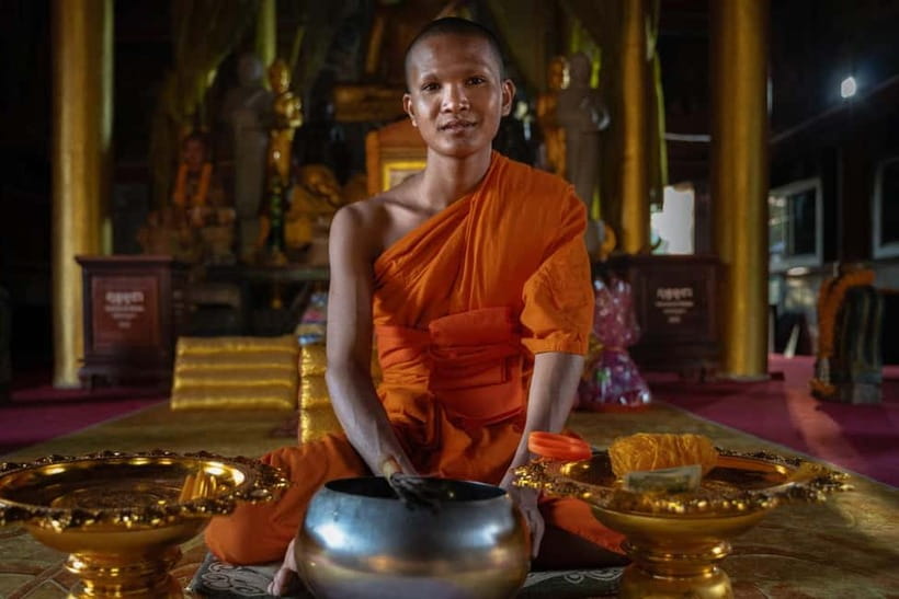 Siem Reap: Monk Blessings and Village Life Scooter Tour - West Baray’s pagoda: where the day starts with meaning