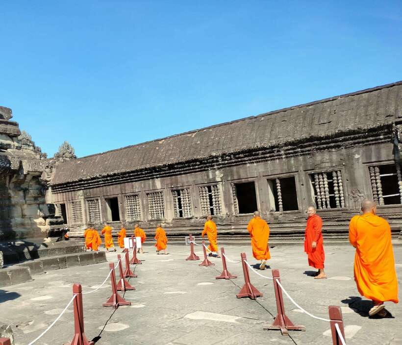 Siem Reap Private Tour: Angkor Wat Sunrise And Banteay Srei - Ta Prohm: tree roots, cinema fame, and the details you might miss