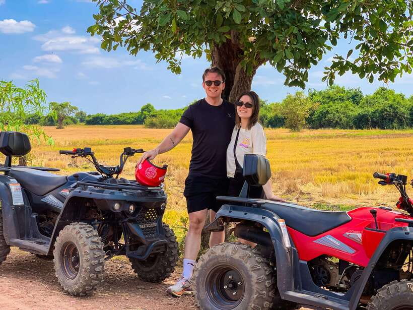 Siem Reap: Quad Bike Tour of Local Villages - The Sunset Game Plan at the Rice Paddies