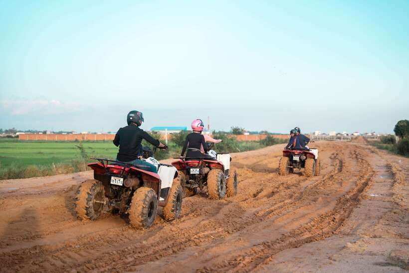 Siem Reap: Quad Bike Tour of Local Villages - After Dark: More Paddies, More Buffalo, and a Fun Return