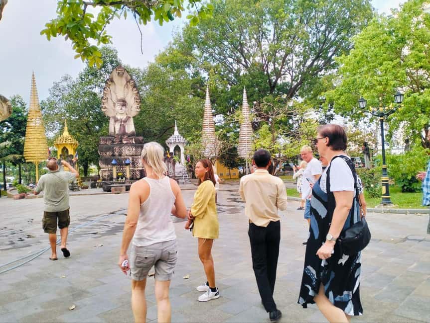 Sihanoukville Full Day City Tour with Transportation & Guide - Wat Leu Pagoda on the mountain: stairs, views, and an option to receive a blessing